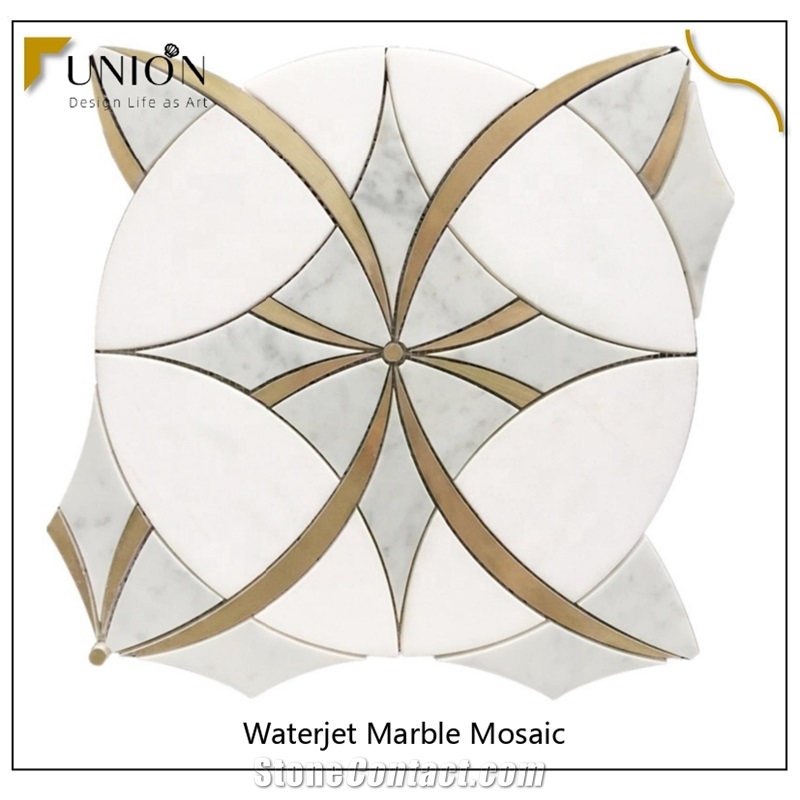 Water Jet Marble Mosaic Tile New Style In 2021 for Decora